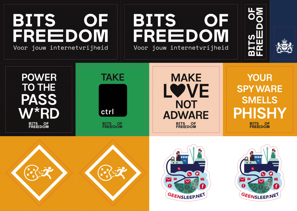 Voorbeeld van eerdere merchandise die we hebben uitgebracht. 