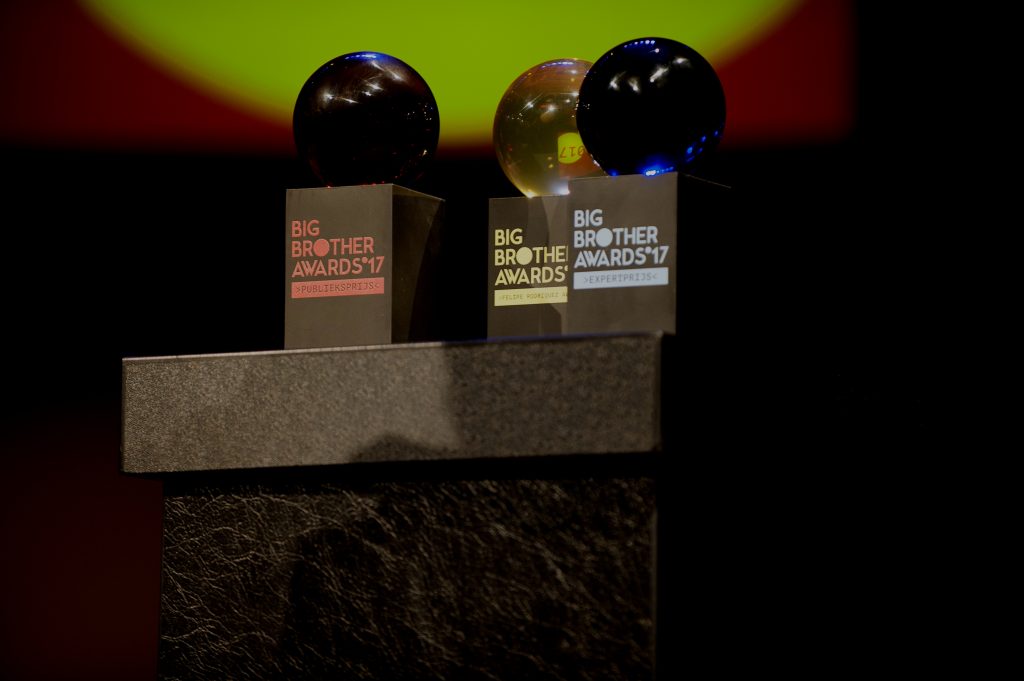 Bits of Freedom presents the Big Brother Awards 2017, Stadsschouwburg Amsterdam, The Netherlands, december 11th 2017