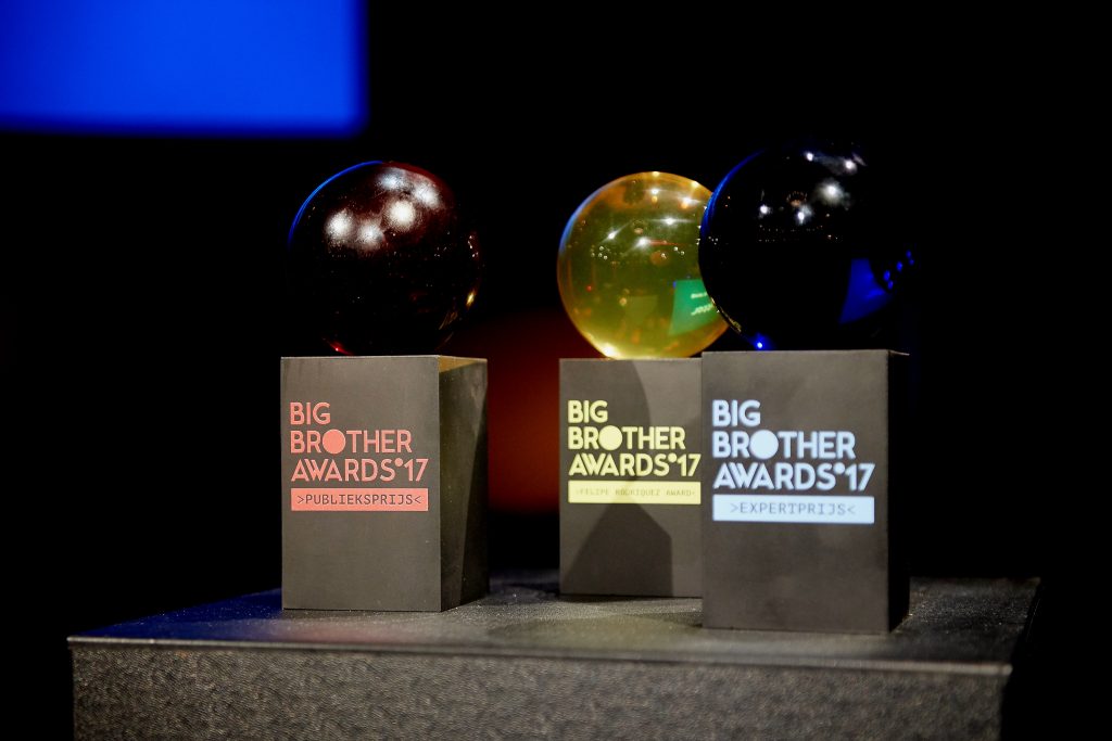 Impressie Big Brother Awards 2017 (vormgeving: Festina) 
Foto: Jeroen Mooijman (CC BY-NC-ND 4.0)