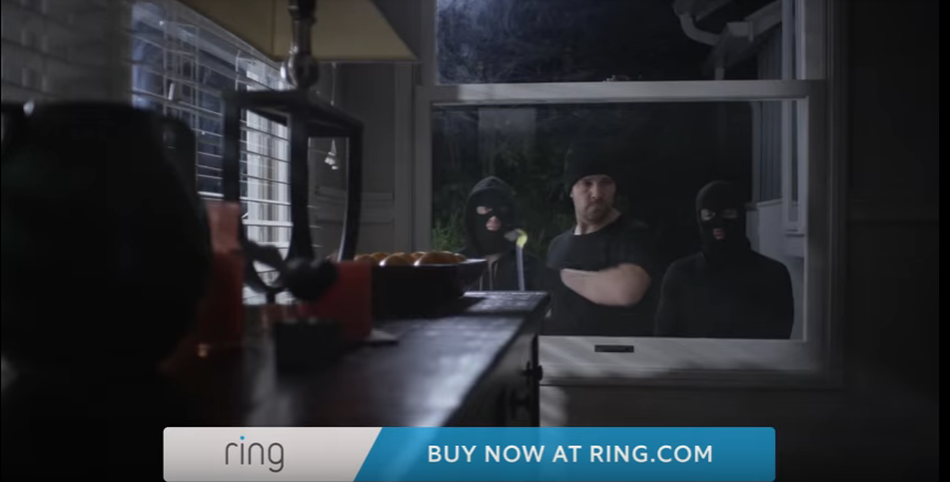 Beeld uit een Ring-commercial 